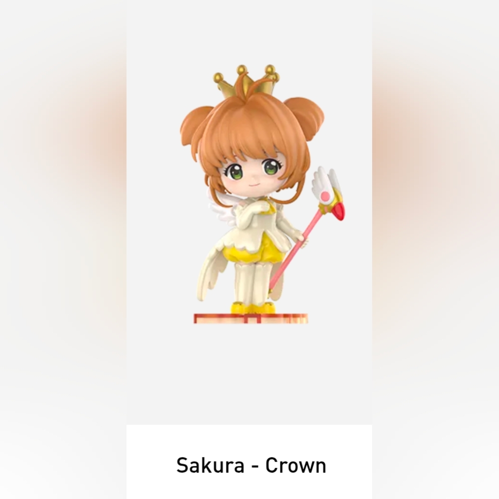 Sakura Crown Doll with Staff - Yellow and White